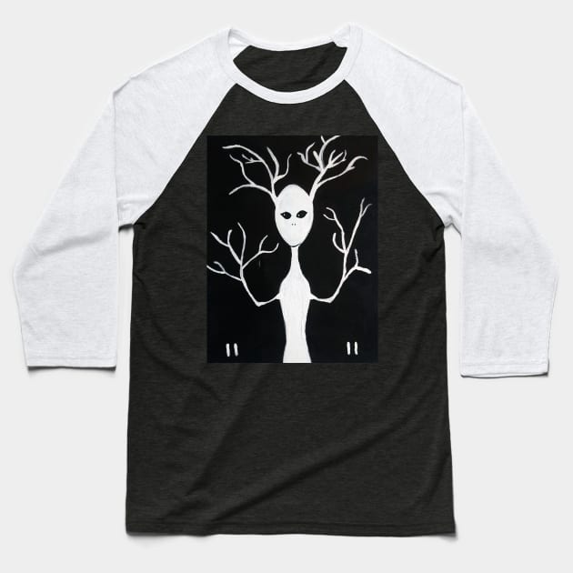 1111 Cosmic Tree Spirit Baseball T-Shirt by Cosmic Witch 